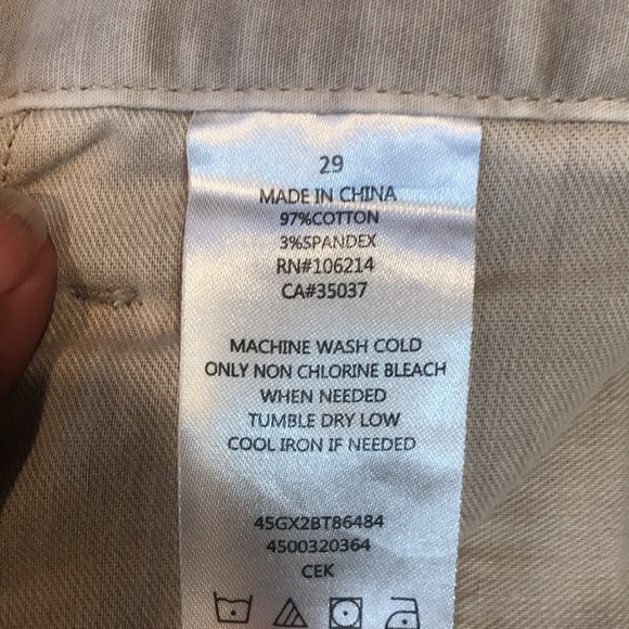 Joe’s Men’s Khaki Tan Distressed Slim Straight Leg  Shorts-Size 29 - Picture 6 of 8